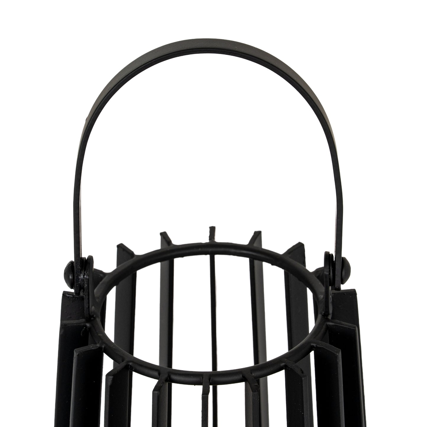 Lynk Small Lantern With Handle And Glass Candle Holder - Luxe Home Comforts