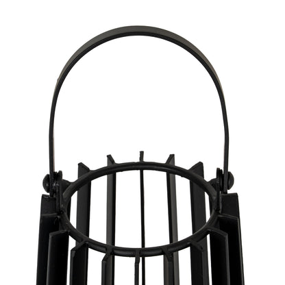 Lynk Small Lantern With Handle And Glass Candle Holder - Luxe Home Comforts