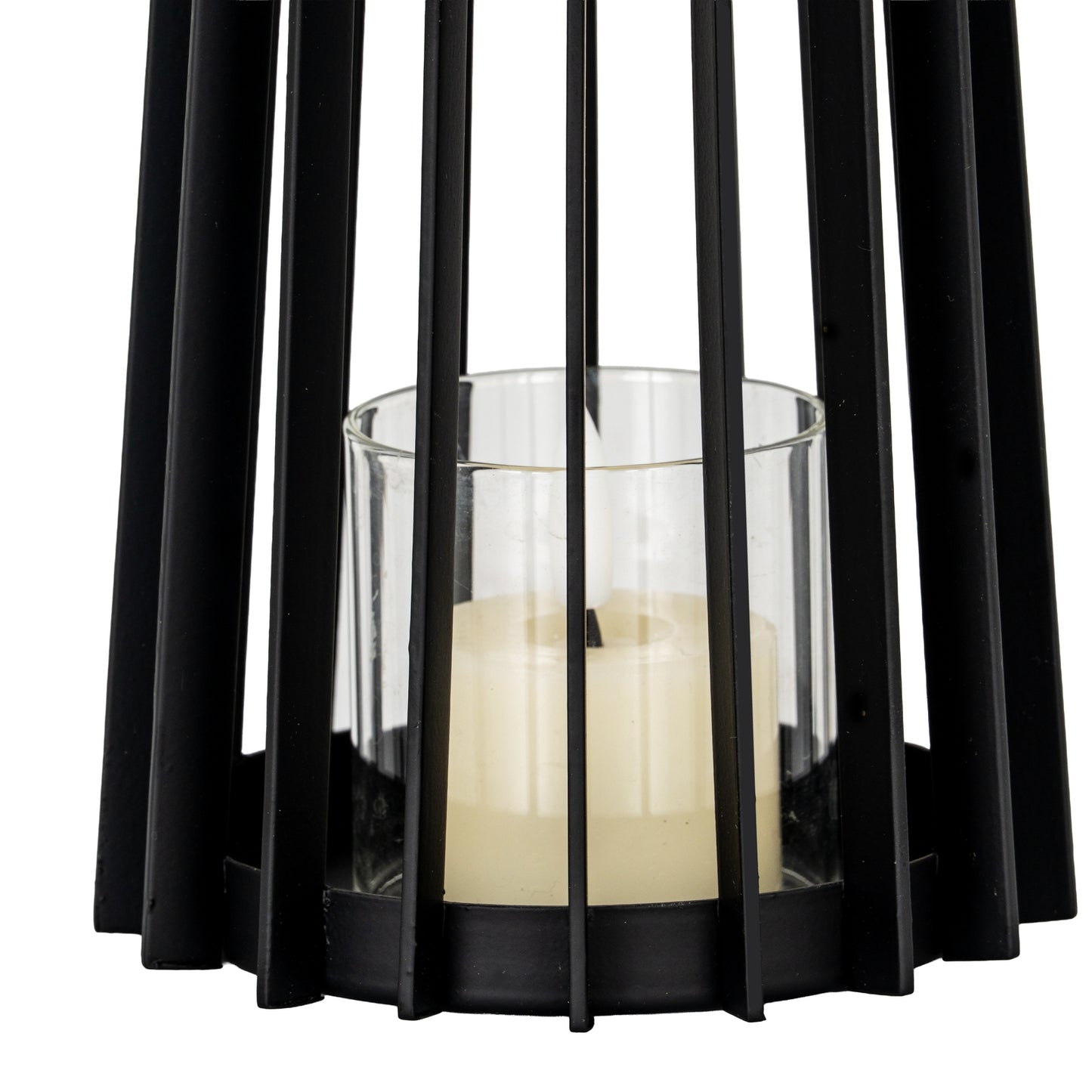 Lynk Small Lantern With Handle And Glass Candle Holder - Luxe Home Comforts