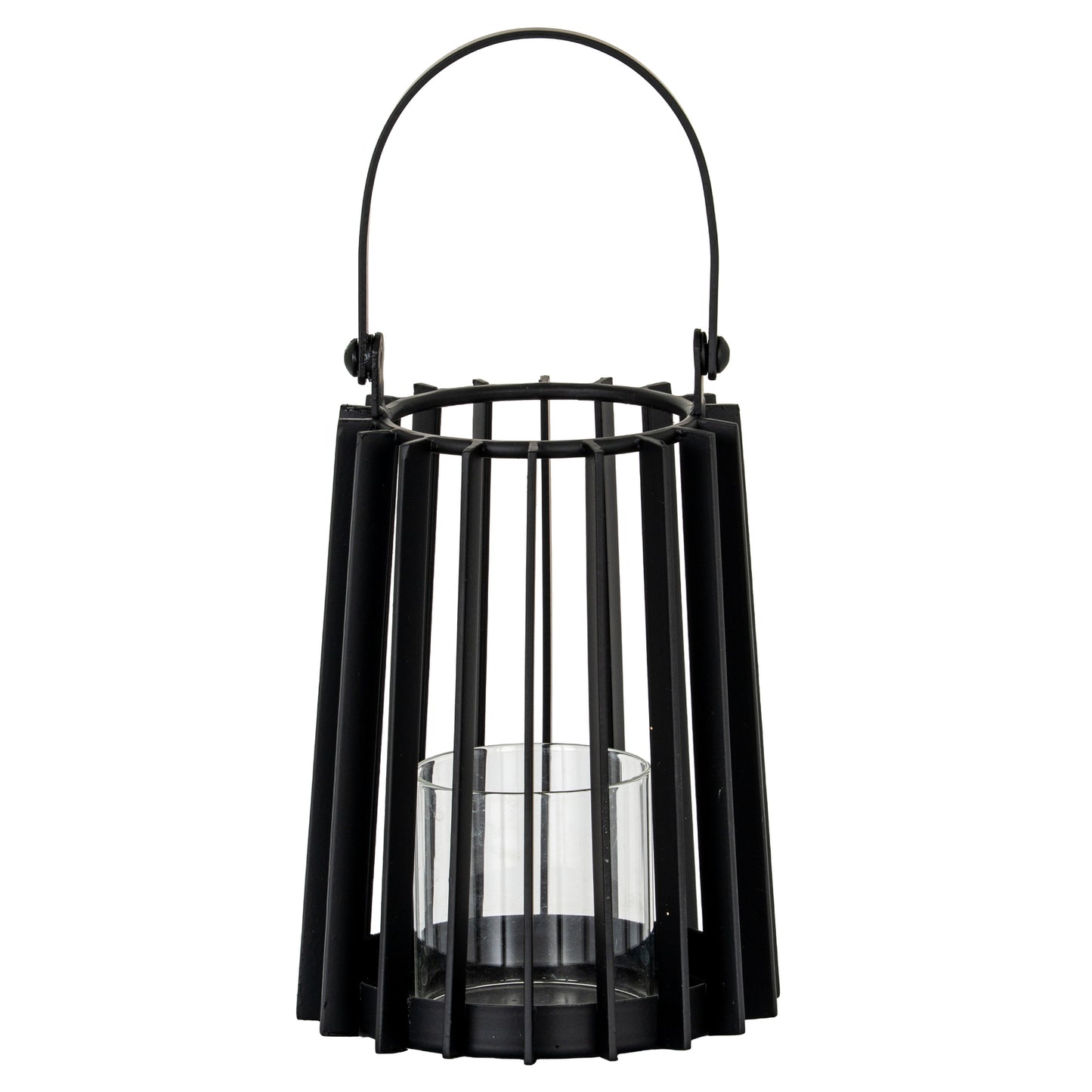 Lynk Small Lantern With Handle And Glass Candle Holder - Luxe Home Comforts