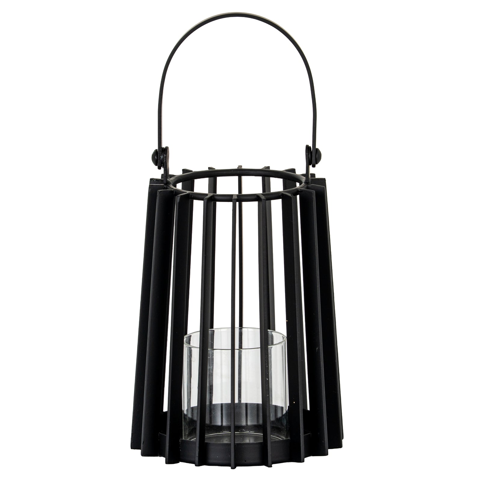 Lynk Small Lantern With Handle And Glass Candle Holder - Luxe Home Comforts