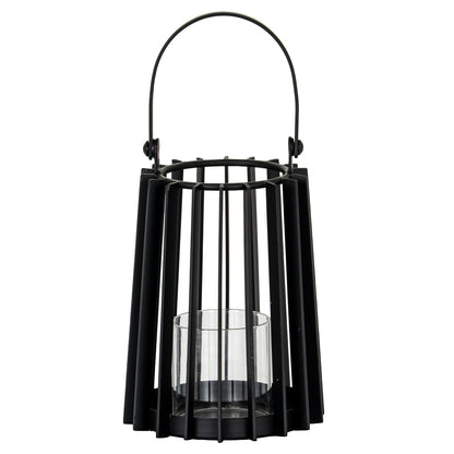 Lynk Small Lantern With Handle And Glass Candle Holder - Luxe Home Comforts