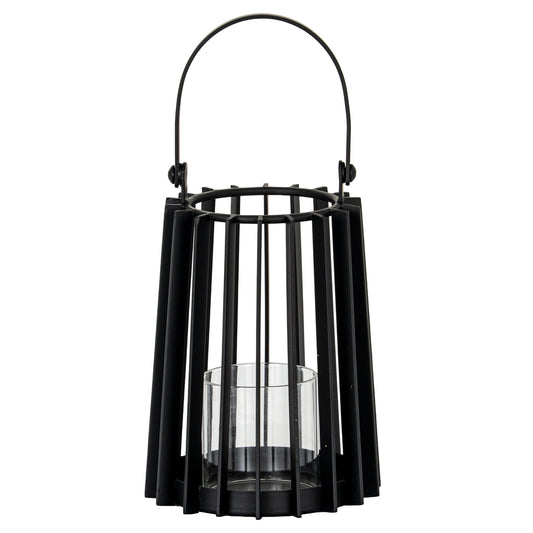 Lynk Small Lantern With Handle And Glass Candle Holder - Luxe Home Comforts
