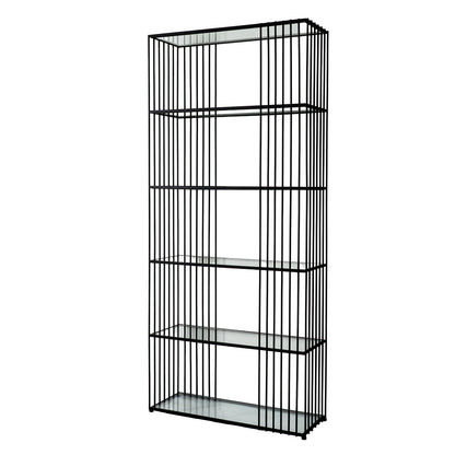 Alto Shelf Unit With Glass Shelves - Luxe Home Comforts