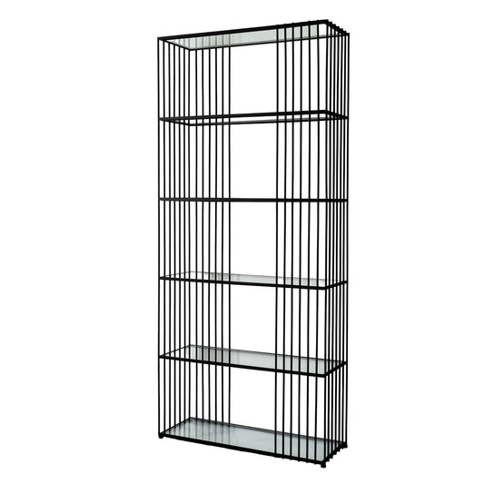 Alto Shelf Unit With Glass Shelves - Luxe Home Comforts