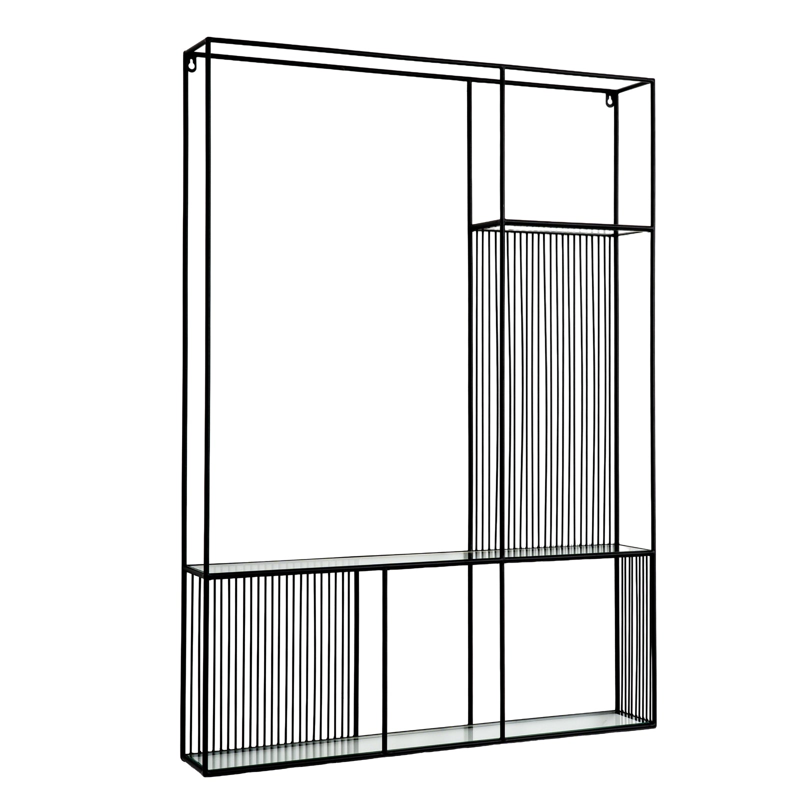 Axis Shelf Unit With Glass Shelves - Luxe Home Comforts