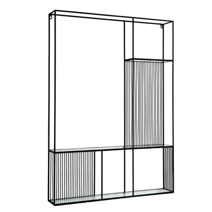 Axis Shelf Unit With Glass Shelves - Luxe Home Comforts