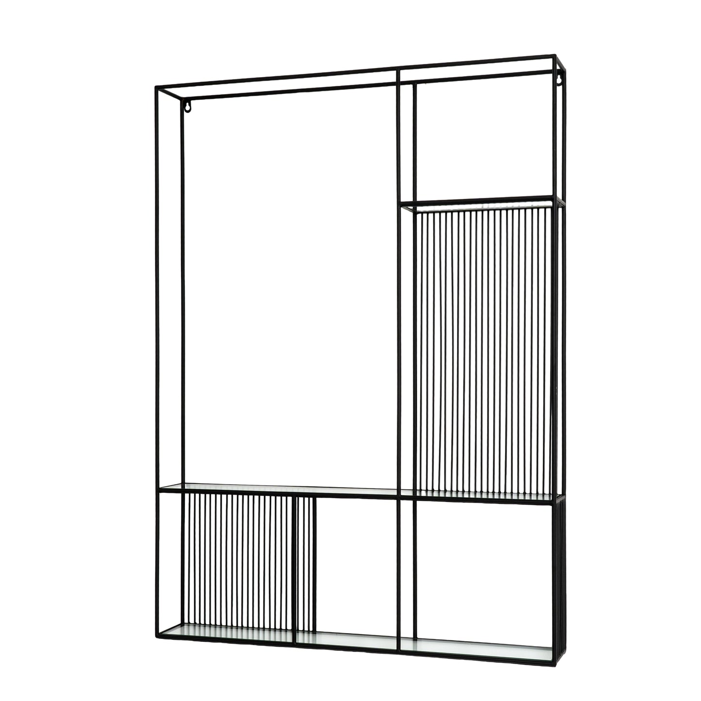 Axis Shelf Unit With Glass Shelves - Luxe Home Comforts