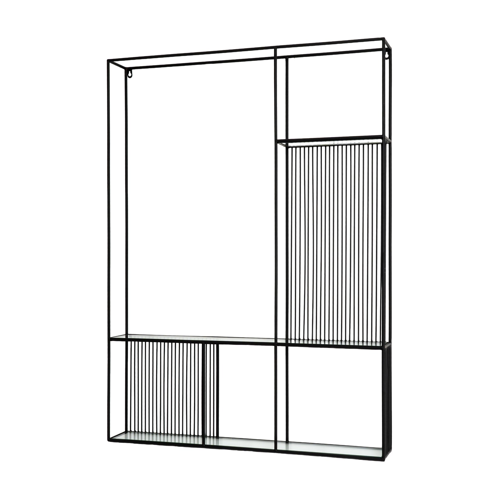 Axis Shelf Unit With Glass Shelves - Luxe Home Comforts