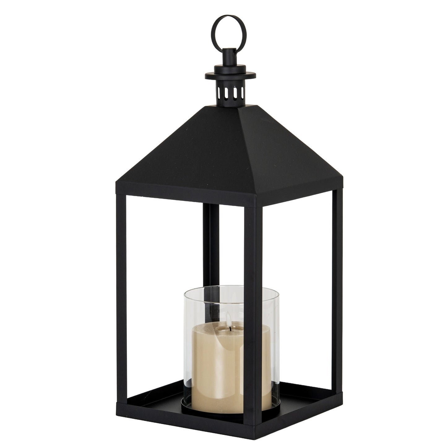 Astra Large Lantern With Glass Candle Holder - Luxe Home Comforts