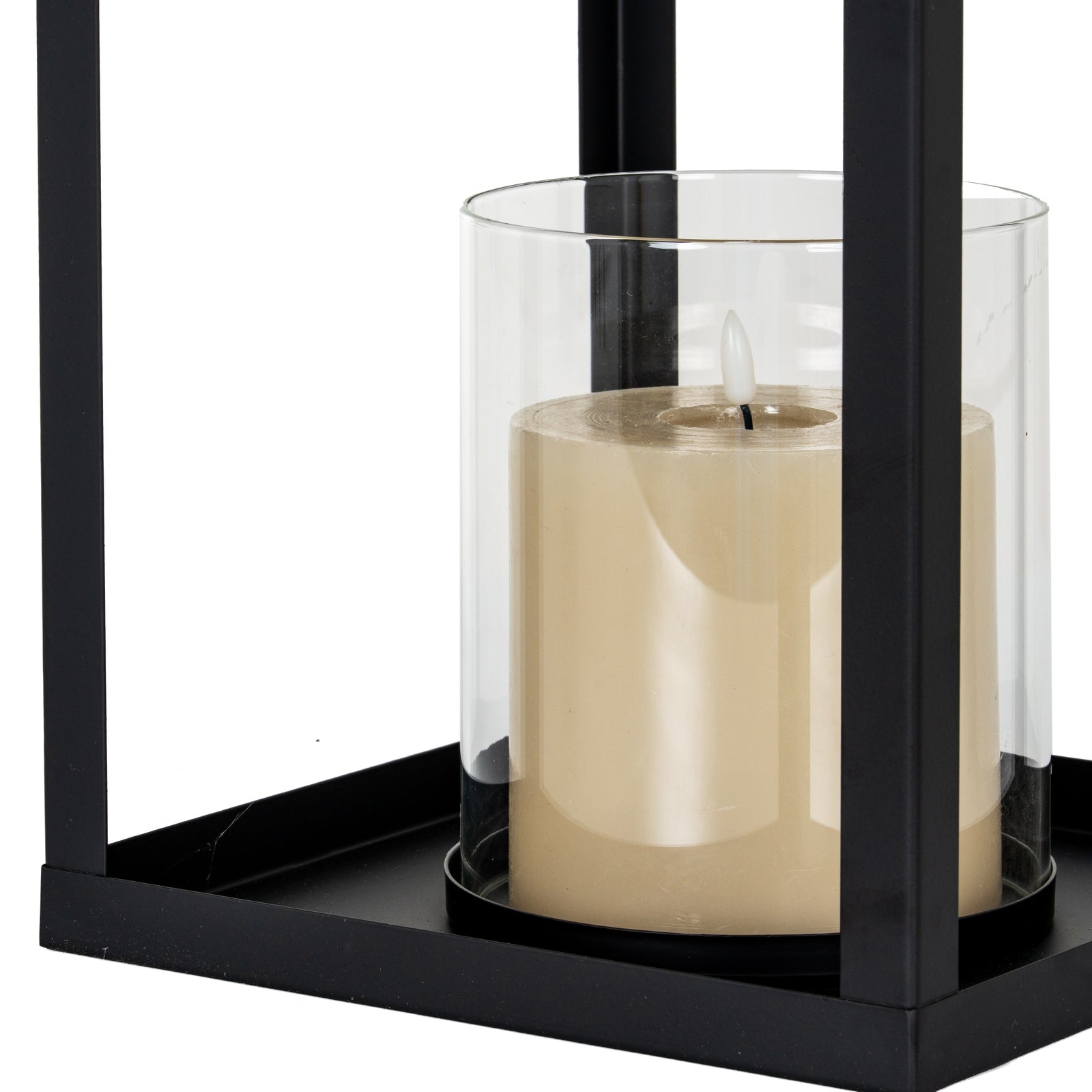 Astra Large Lantern With Glass Candle Holder - Luxe Home Comforts