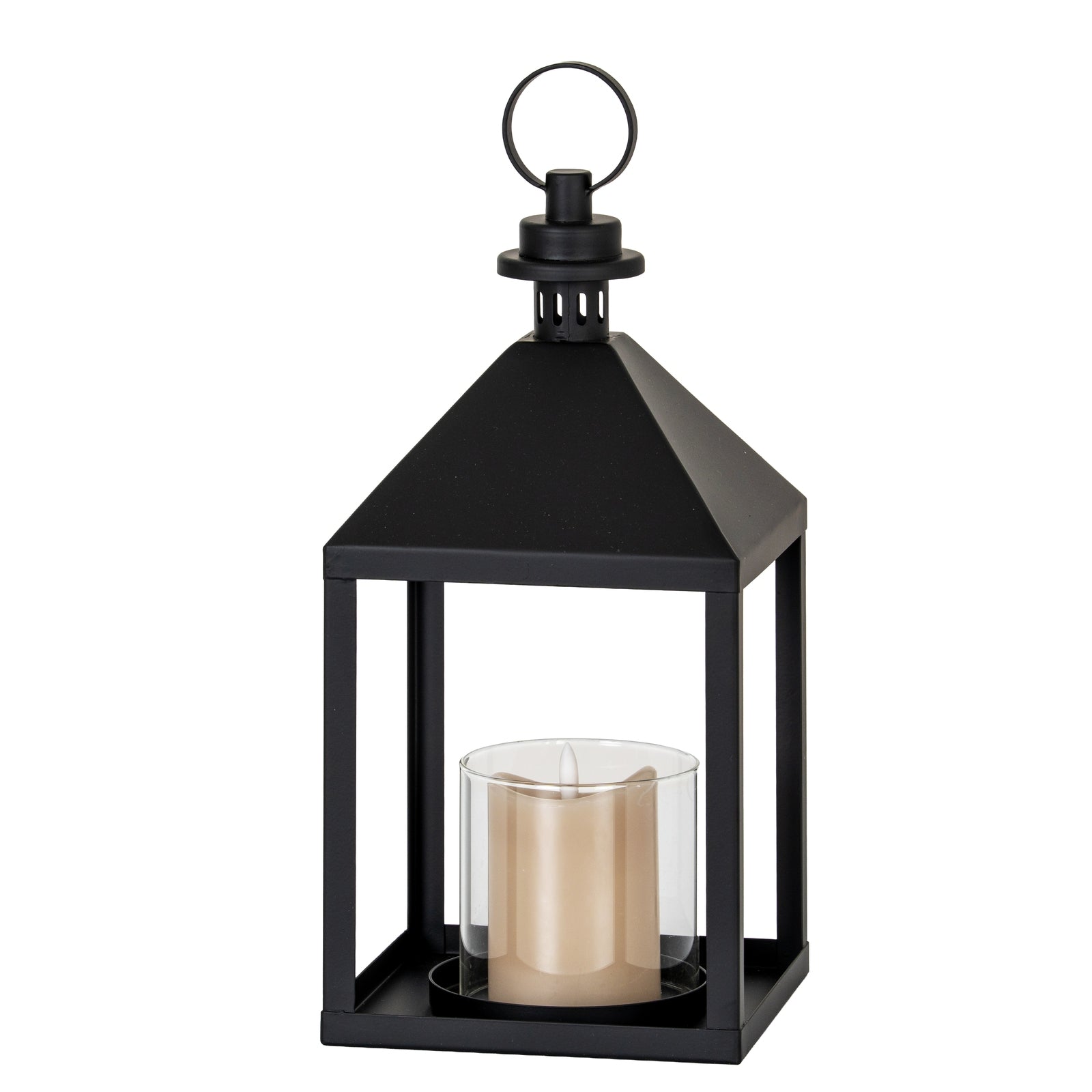 Astra Medium Lantern With Glass Candle Holder - Luxe Home Comforts
