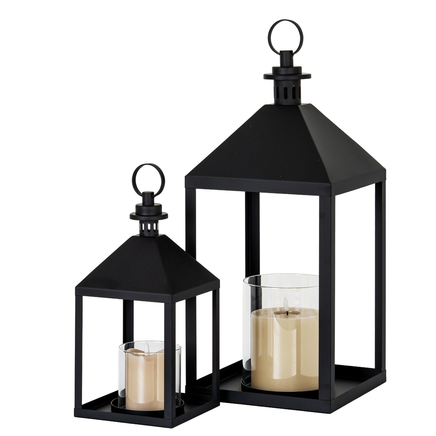 Astra Medium Lantern With Glass Candle Holder - Luxe Home Comforts
