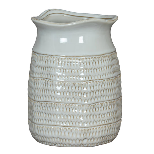 Tava Cylinder Hewn Vase - Luxe Home Comforts