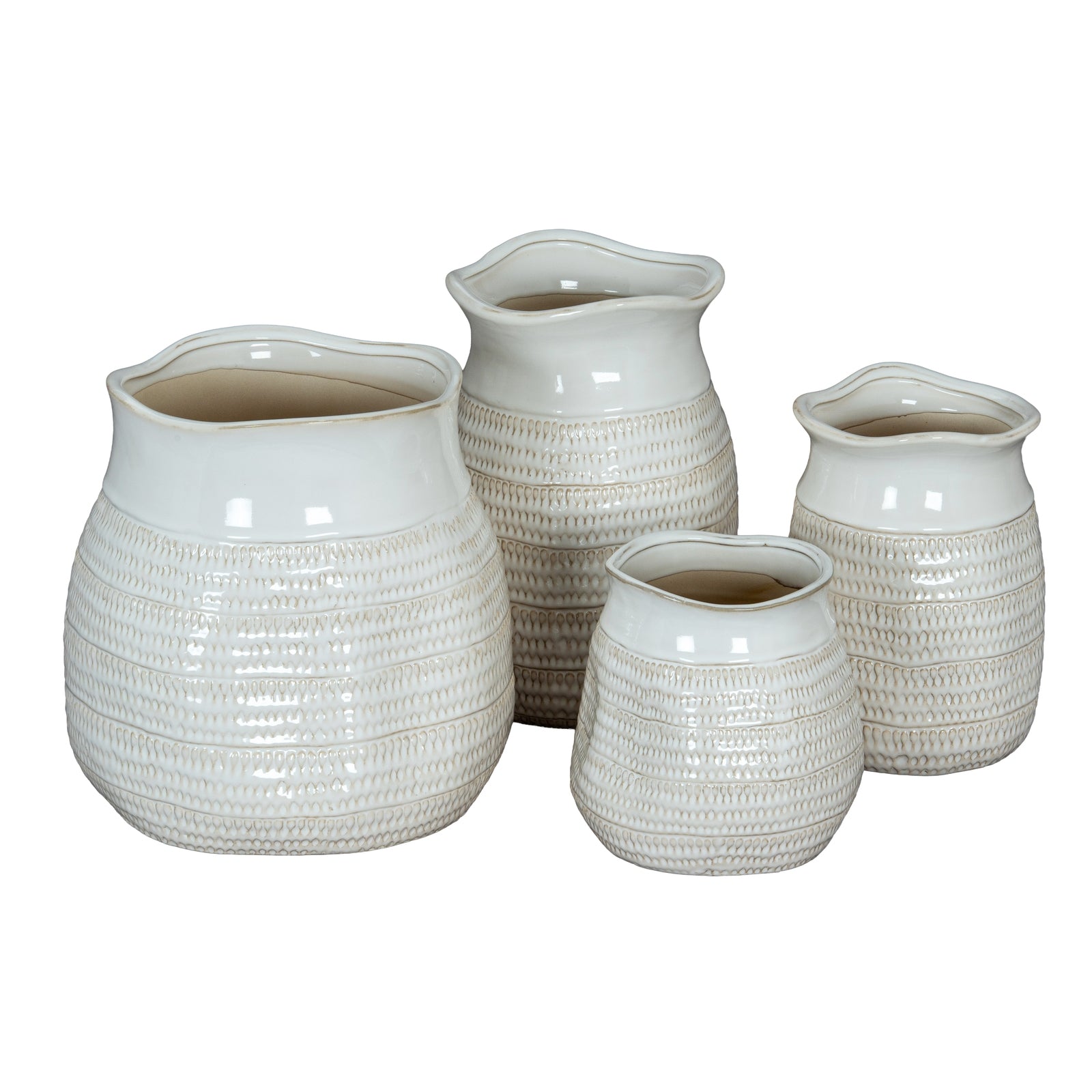 Tava Wide Hewn Vase - Luxe Home Comforts