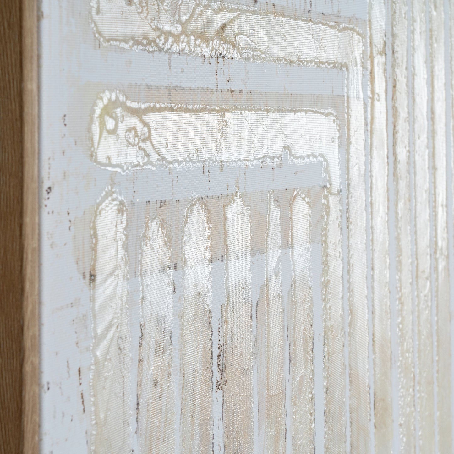 Tellura Hand Painted Canvas In Frame - Luxe Home Comforts