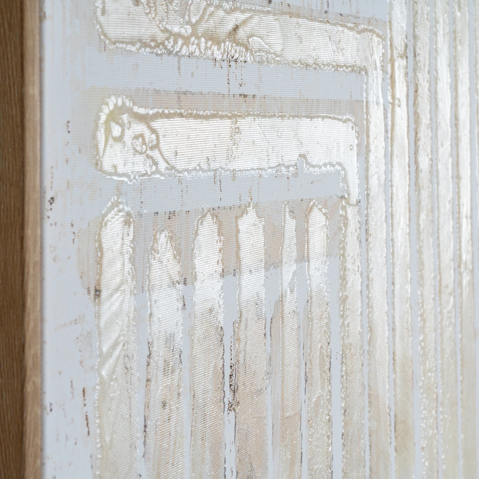 Tellura Hand Painted Canvas In Frame - Luxe Home Comforts