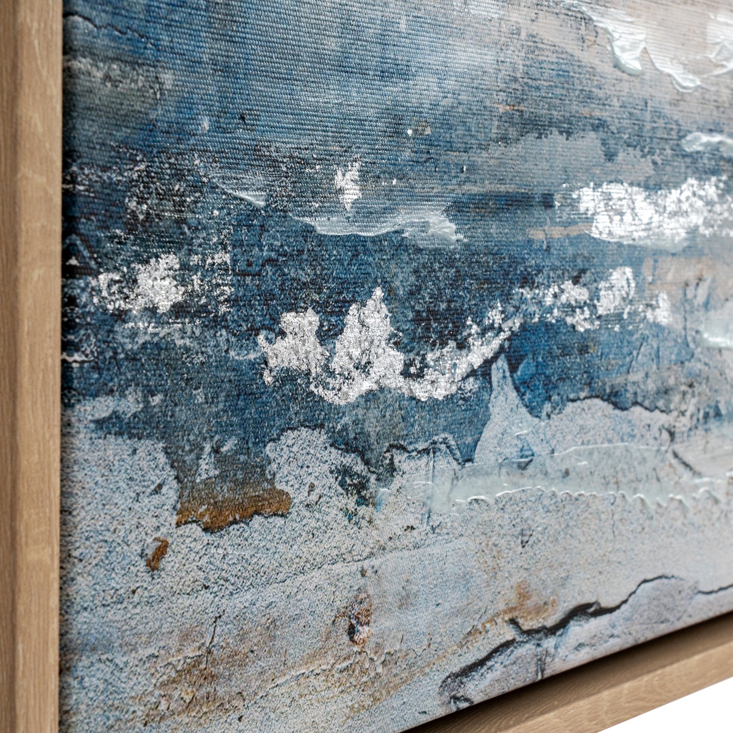 Stratos Hand Painted Canvas In Frame - Luxe Home Comforts