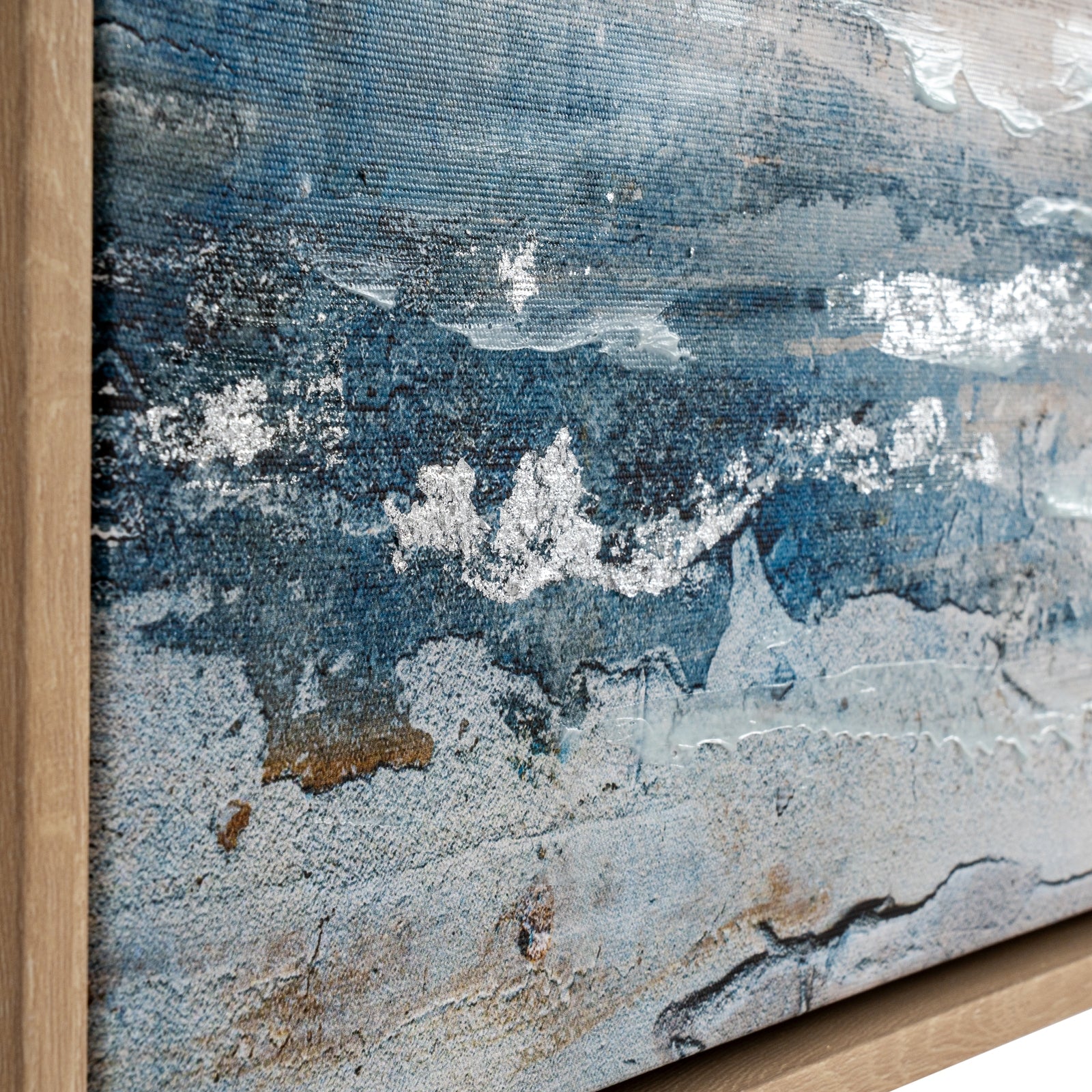 Stratos Hand Painted Canvas In Frame - Luxe Home Comforts