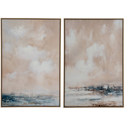 Veydra Hand Painted Canvas In Frame - Luxe Home Comforts
