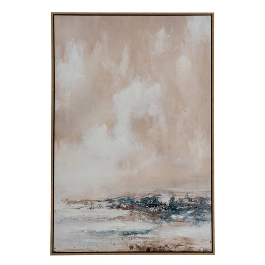 Veydra Hand Painted Canvas In Frame - Luxe Home Comforts