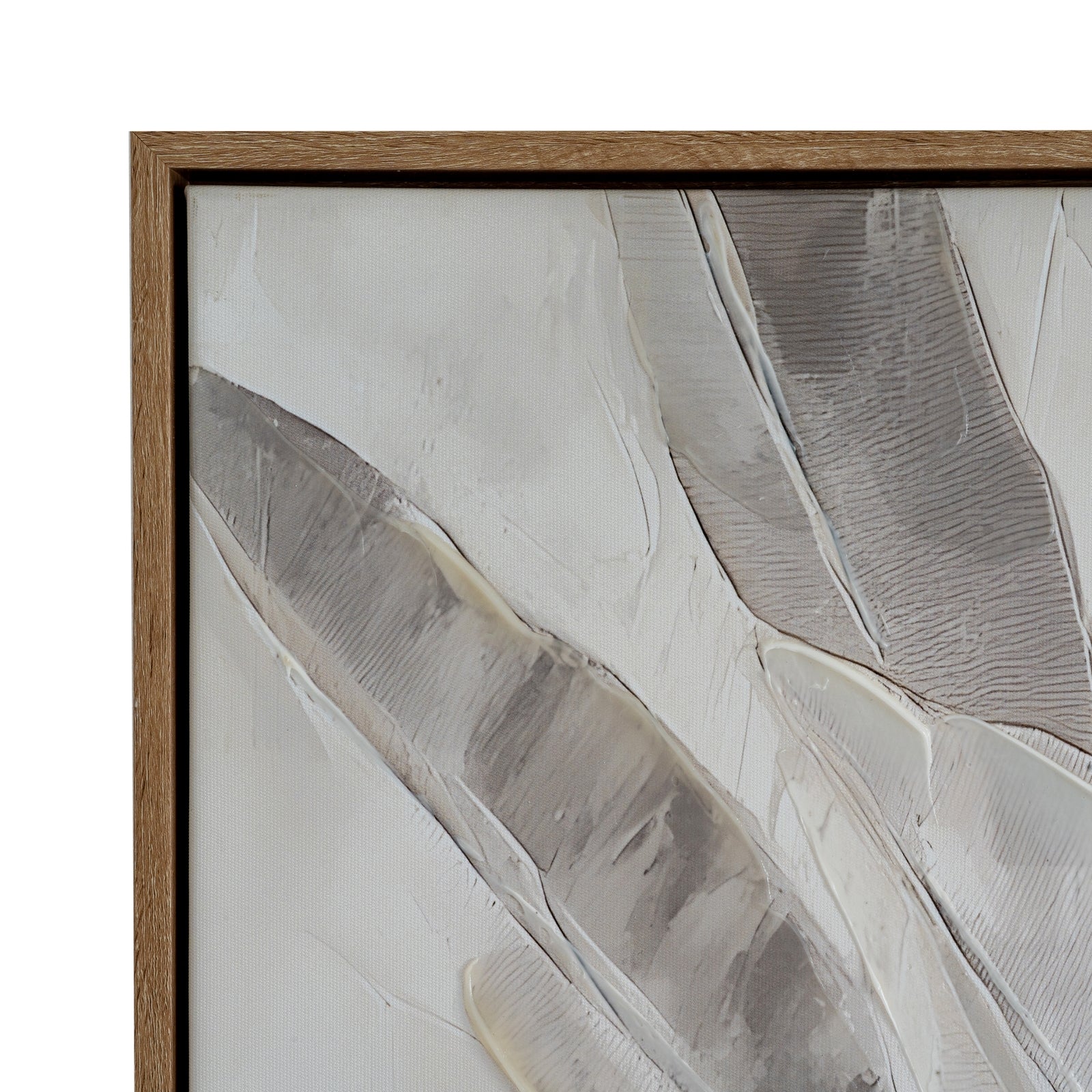 Folira Hand Painted Canvas In Frame - Luxe Home Comforts