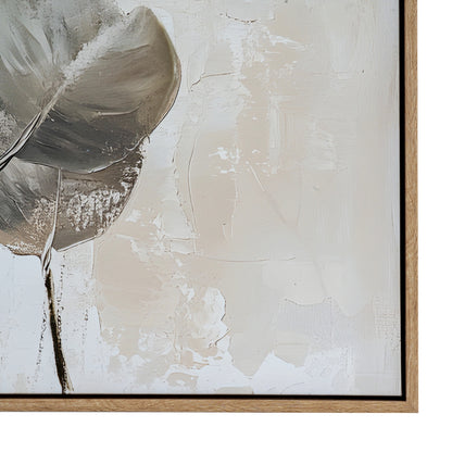 Silvra Hand Painted Canvas In Frame - Luxe Home Comforts