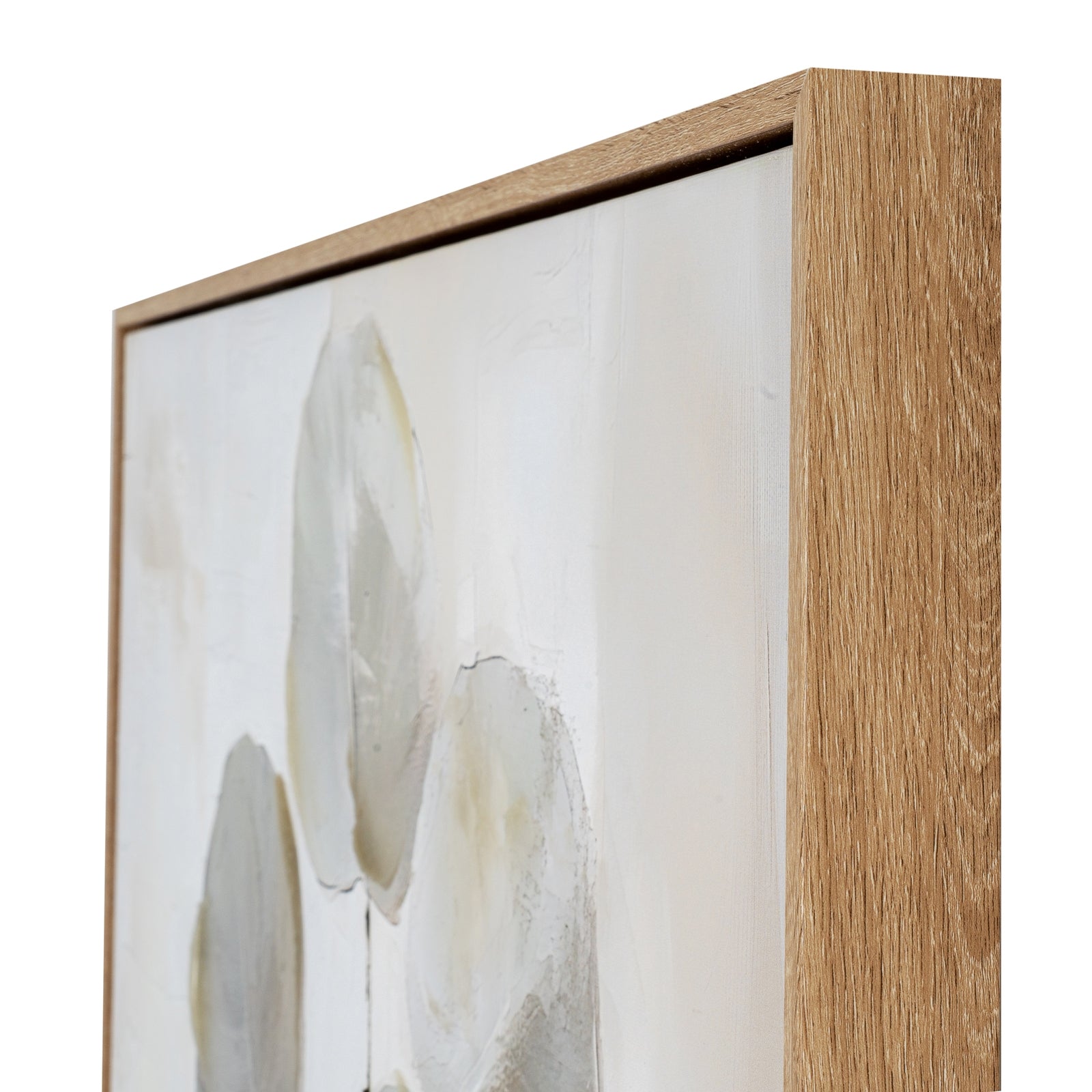Silvra Hand Painted Canvas In Frame - Luxe Home Comforts