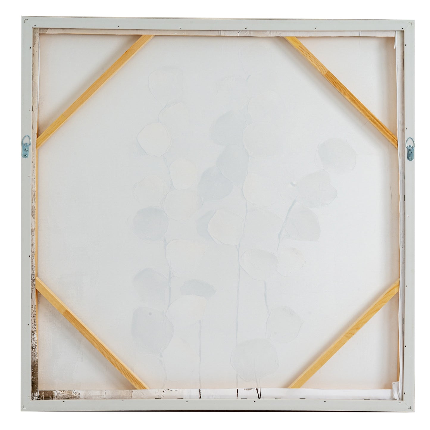 Silvra Hand Painted Canvas In Frame - Luxe Home Comforts