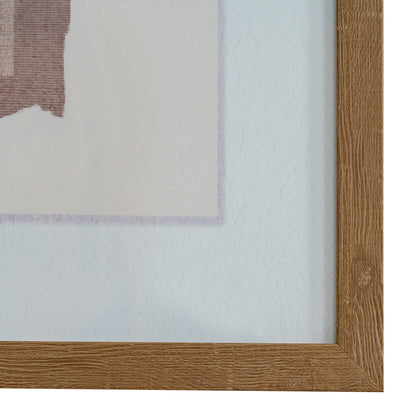 Terran Art Mounted In Wooden Frame - Luxe Home Comforts