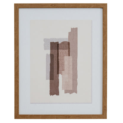 Terran Art Mounted In Wooden Frame - Luxe Home Comforts