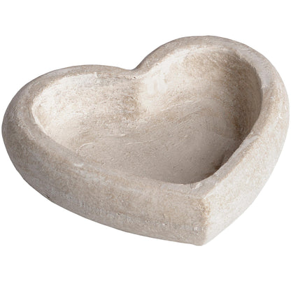 Deep Stone Heart Dish - Luxe Home Comforts