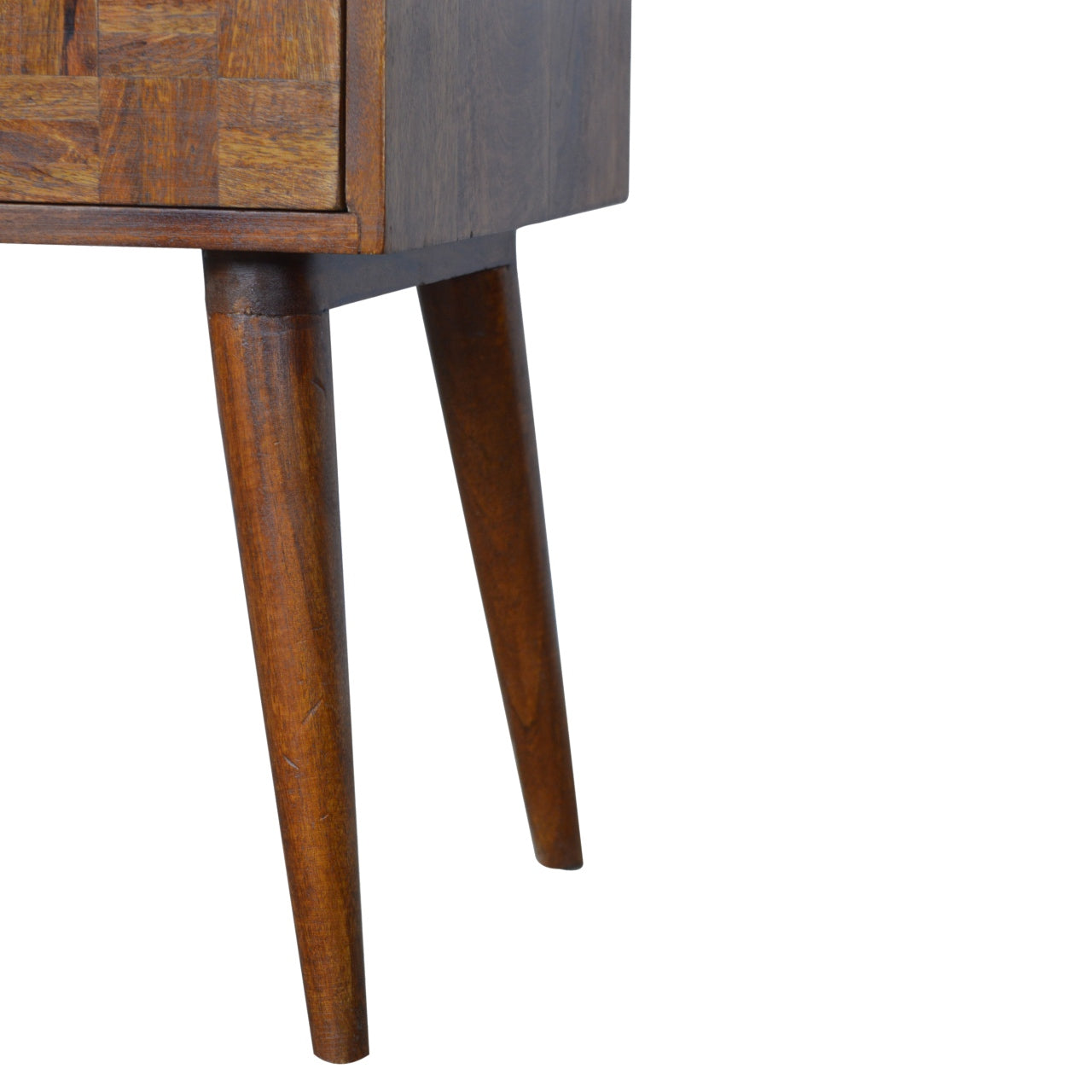 Varied Chestnut Bedside Table