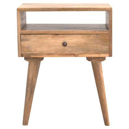 Modern Bedside Table with Open Slot