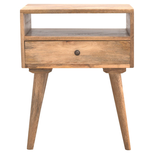Modern Bedside Table with Open Slot