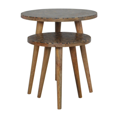 Tree Trunk Footstool Set of 2