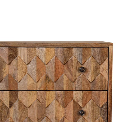U-Shape Pineapple Chest Of Drawers