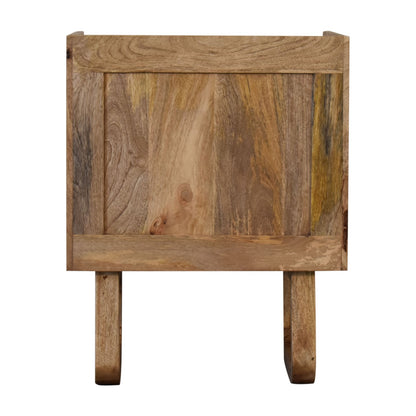 U-Shape Sunrise Open Slot Bedside Table