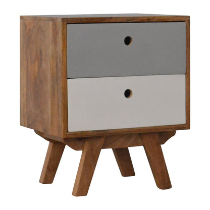 Two Tone Hand Painted Bedside Table