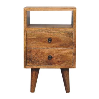 Mini Oak-ish Classic Open Bedside Table