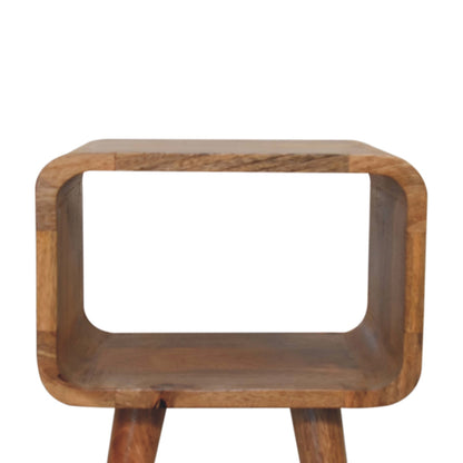 Mini Curved Open Bedside Table
