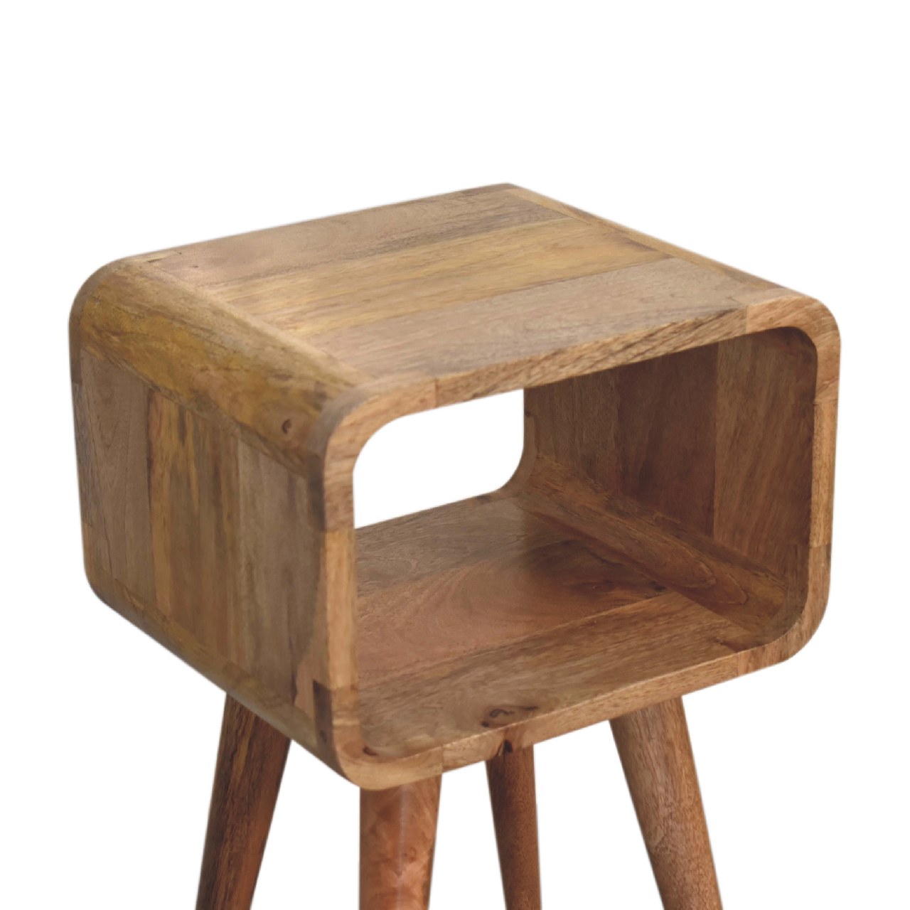 Mini Curved Open Bedside Table