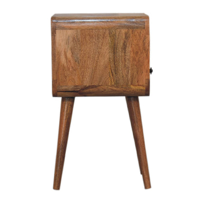 Mini Oak-ish Curve Open Bedside Table