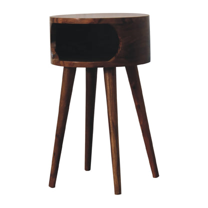 Alina Open Honey Bedside Table