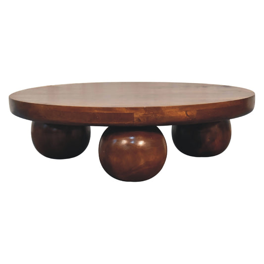 Chestnut Central Ball Coffee Table