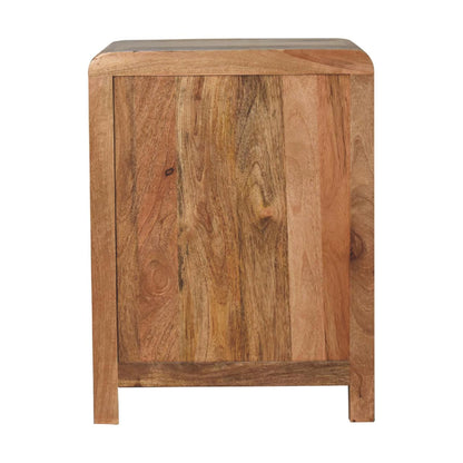 Aspen Oak-ish 3 Drawer Bedside Table