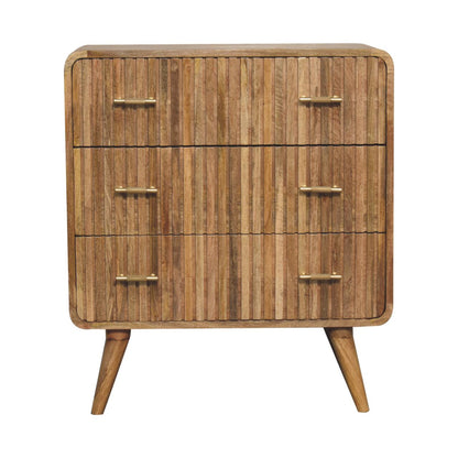 T-bar Ridged Chest Of Drawers