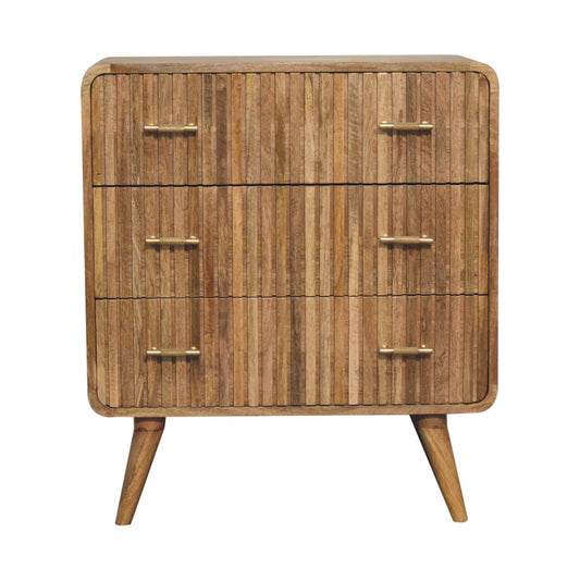 T-bar Ridged Chest Of Drawers