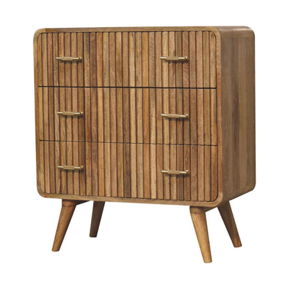 T-bar Ridged Chest Of Drawers