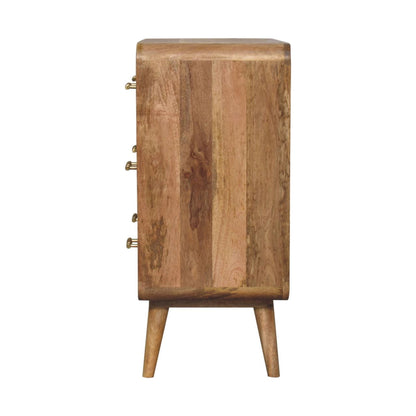 T-bar Ridged Chest Of Drawers